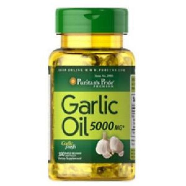 GARLIC OIL 5000mg HEART HEALTH DIETARY SUPPLEMENT 100 RAPID RELEASE SOFTGELS #1 image