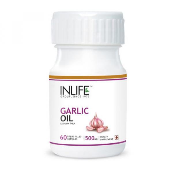 INLIFE Natural Garlic Oil Health Supplement, 60 Veg Capsules Free Shipping #1 image
