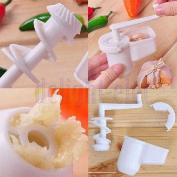 Multifunctional Garlic Ginger Crusher Grinder Press Rotate Kitchen Gadget DE #3 image