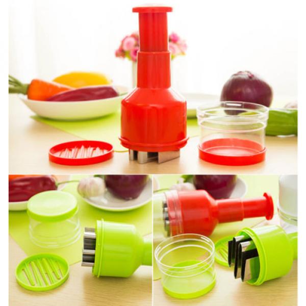 Kitchen Garlic Onion Food Chopper Cutter Slicers Mixed Vegetable Fruit Mud Tool #3 image