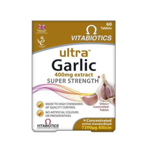 Vitabiotics Ultra Garlic Tablets - 60 Tablets NEW #1 image