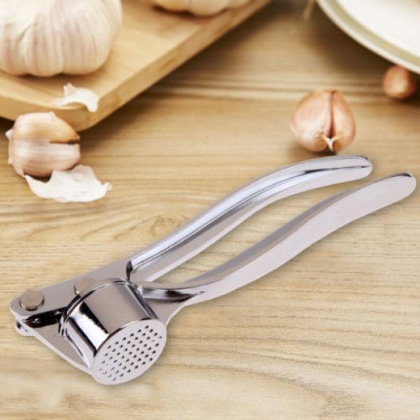 Stainless Steel Home Kitchen Mincer Tool Garlic Press Crusher Squeezer Masher UK #1 image