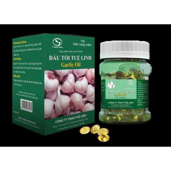 100 Capsules Pure Garlic Oil 5000mg - Cholesterol Cardio Health Fresh Softgels #1 image