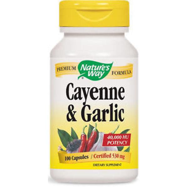 Cayenne &amp; Garlic - 100 Capsules - Nature&#039;s Way #1 image