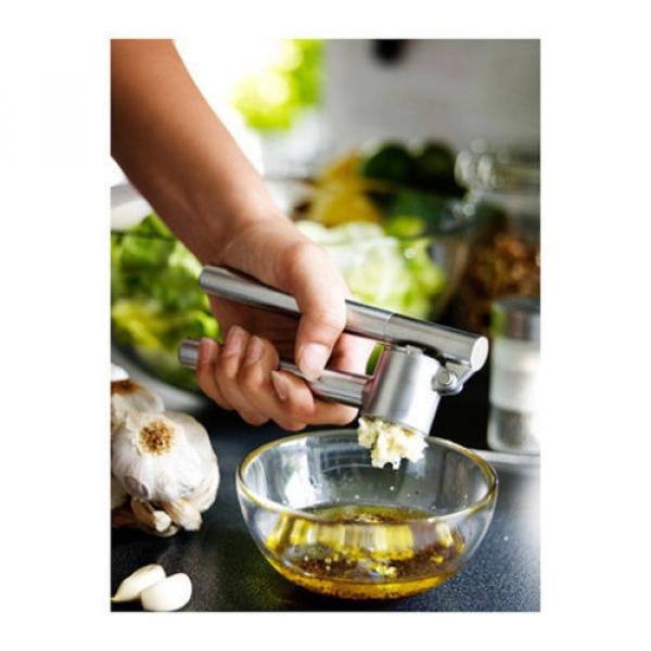 IKEA stainless steel garlic press removable insert sturdy kitchen tool KONCIS #4 image