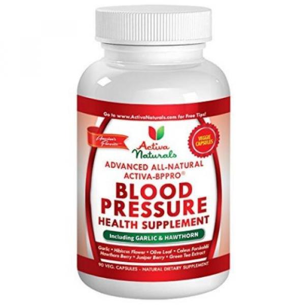 Activa Naturals Blood Pressure Health Supplement with Garlic,Hawthorn,Hibiscus #1 image