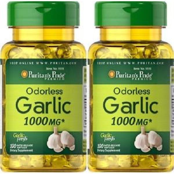 2   Knoblauch 1000 mgr. 100 kaps. natürliches Antibiotikum, Garlic #1 image