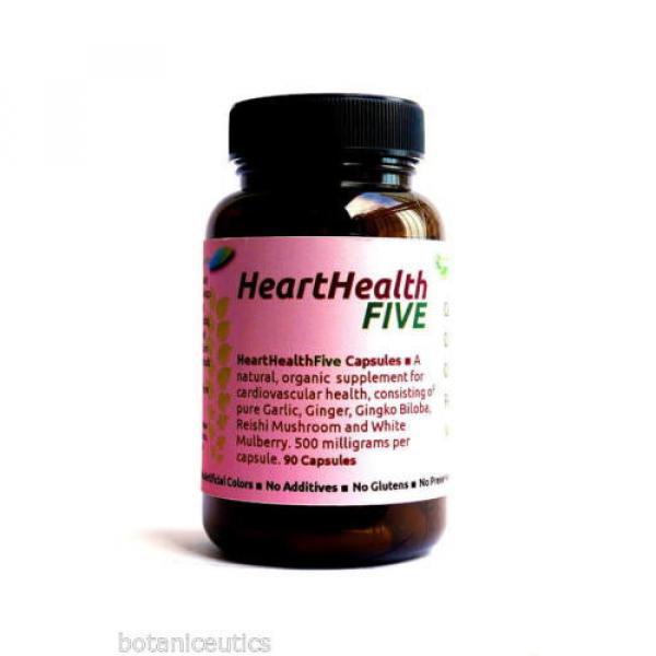 90 Heart Health Capsules - Garlic, Ginger, Gingko Biloba, Reishi, White Mulberry #1 image