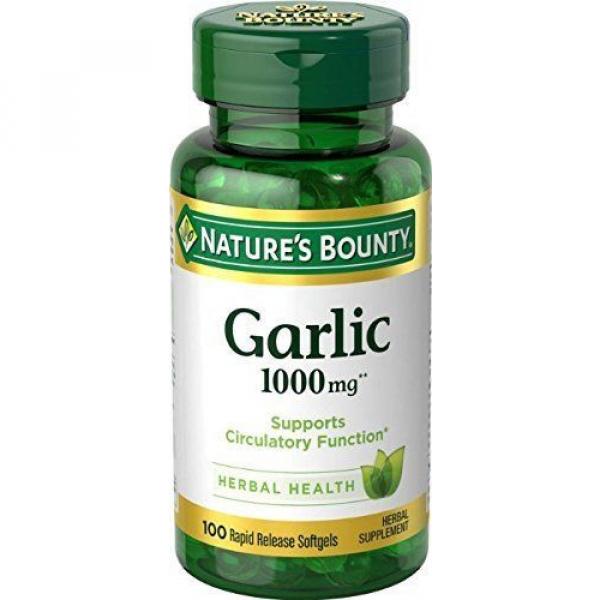 Nature&#039;s Bounty Garlic 1000 mg, 100 Odorless Softgels (Pack of 2) #1 image