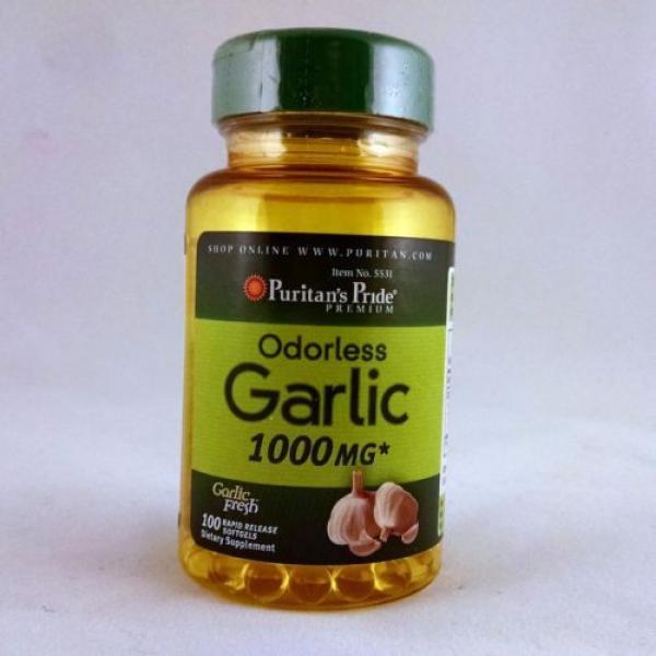 Puritan&#039;s Pride Odorless Garlic 1000 mg 100 softgels dietary supplement herb #1 image