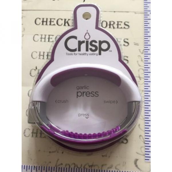 Crisp Garlic Press Crusher Swipe Slicer Crush Slice Kitchen Utensils Tool #2 image
