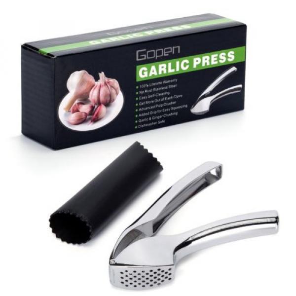 Garlic Press - Top Grade Stainless Steel for Effortless Pressing of Garli... New #5 image