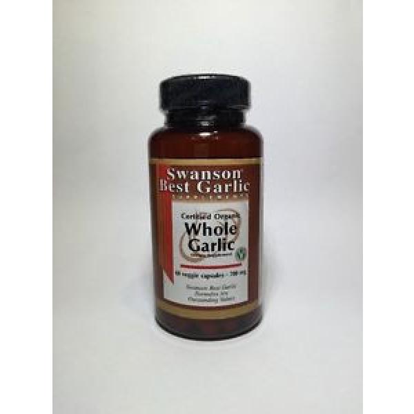 CERTIFIED ORGANIC WHOLE GARLIC 700MG HEART BAD BREATH SUPPLEMENT 60 CAPSULES #1 image