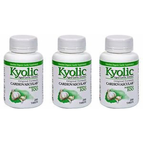 3X (200 + 200+200 caps) Kyolic Aged Garlic Cardiovascular Original Formula #100 #1 image