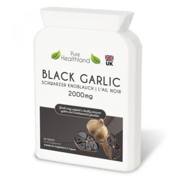 High Potency Odourless Black Garlic Supplement Tablets Equivalent To 2000 mg ... #1 image