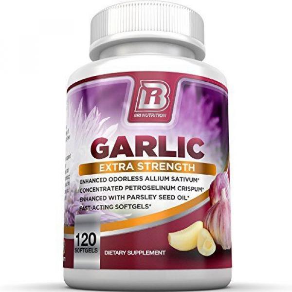 BRI Nutrition Odorless Garlic - 120 Softgels - 1000mg Pure And Potent Garlic ... #5 image