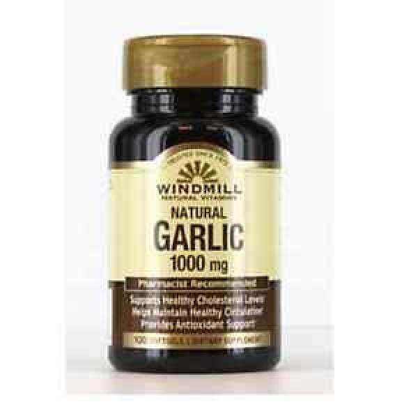 Windmill Garlic Oil 1000 mg Softgels 100 Soft Gels (Pack of 4) #1 image