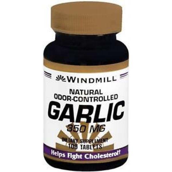 Windmill Garlic 350 mg Tablets Natural Odor-Controlled 100 Tablets (Pack of 2) #1 image