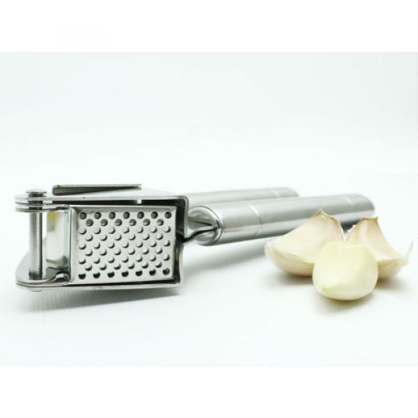 EcoJeannie Professional Garlic Press (Free Brush) w/Round Holes, Mincer, Crusher #2 image