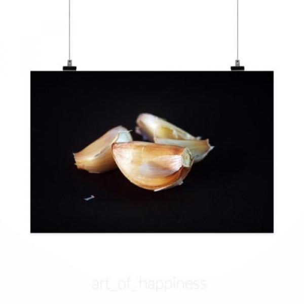 Stunning Poster Wall Art Decor Garlic Meals White Clove Seasoning 36x24 Inches #2 image