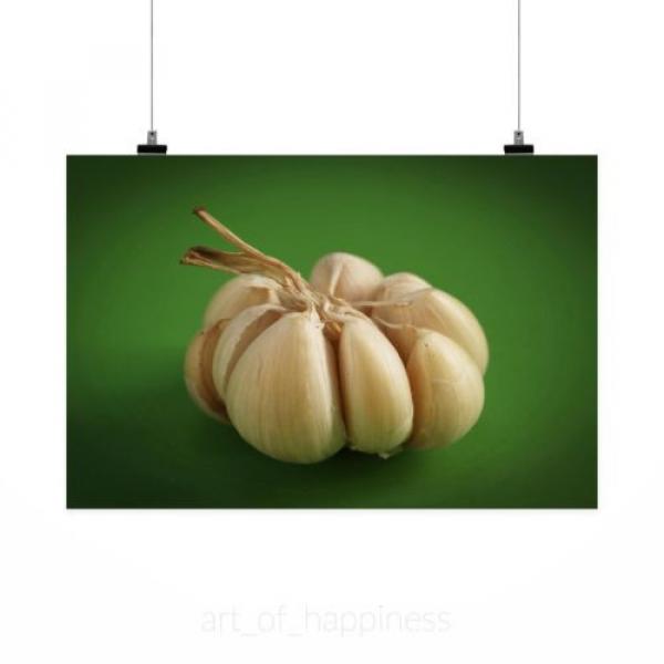 Stunning Poster Wall Art Decor Garlic Meals Seasoning White Clove 36x24 Inches #2 image