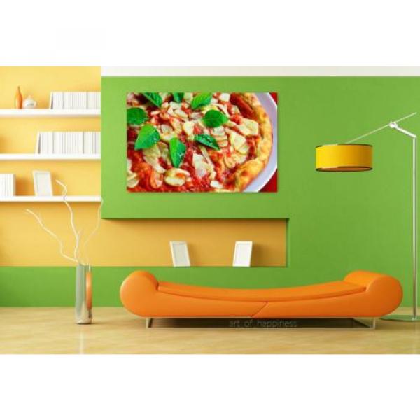 Stunning Poster Wall Art Decor Pizza Basil Garlic Crust Sauce 36x24 Inches #4 image