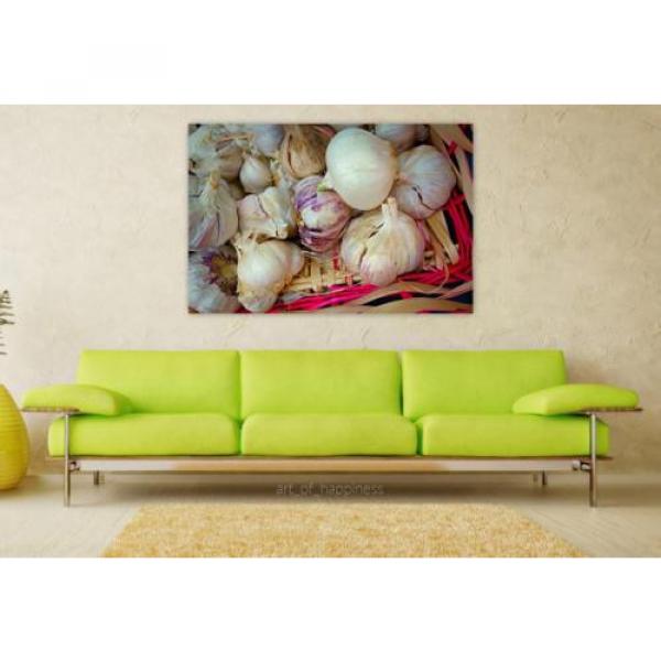 Stunning Poster Wall Art Decor Garlic Bulb Onion Allium Sativum 36x24 Inches #1 image