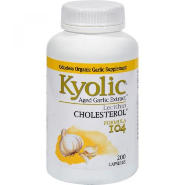 Kyolic Aged Garlic Extract Cholesterol Formula 104 - 200 Capsules #1 image