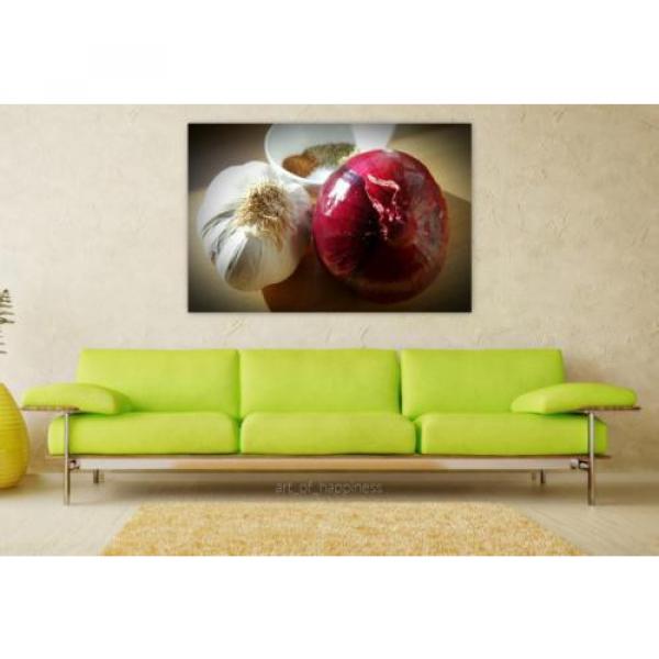 Stunning Poster Wall Art Decor Onion Garlic Spice Herb Healthy 36x24 Inches #1 image