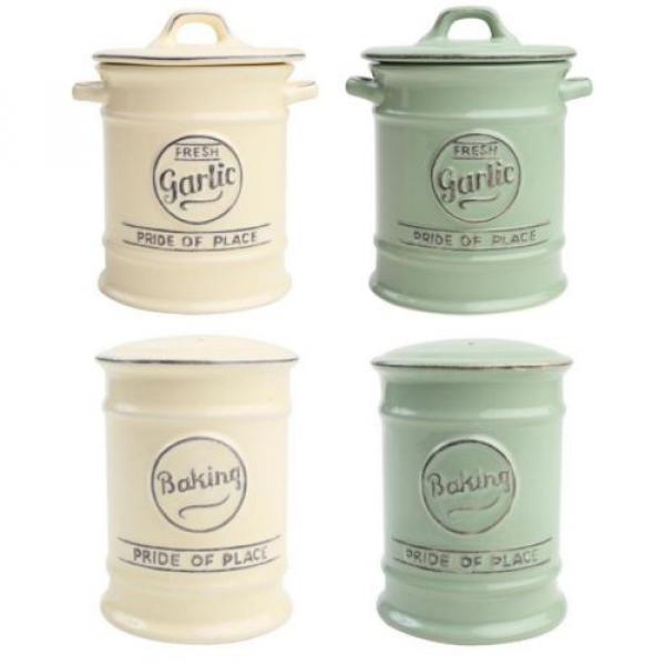 T&amp;G Woodware Pride of Place Garlic Cellar or Baking Flour Shaker Jar #1 image