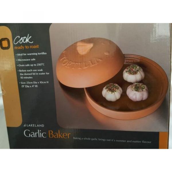 BRAND NEW Ready to Roast Garlic Baker - Lakeland (9&#034; x 4&#034;) - Oven Safe to 250°c #3 image