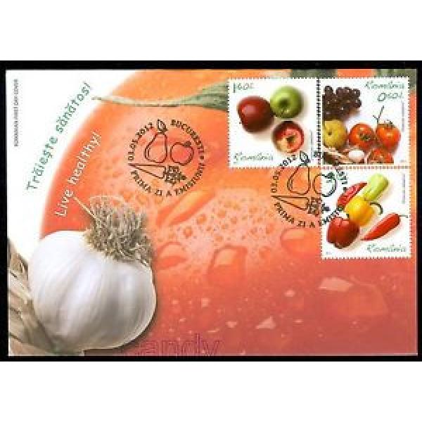 2017 Garlic,Grapes,Tomato,Hot Peppers,Apples,FOOD,Live Healthy,Romania-6621,FDC #1 image