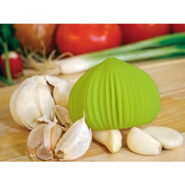HIC Harold Import Co. HIC The Garlic Peeler, Silicone, Lime Green #5 image