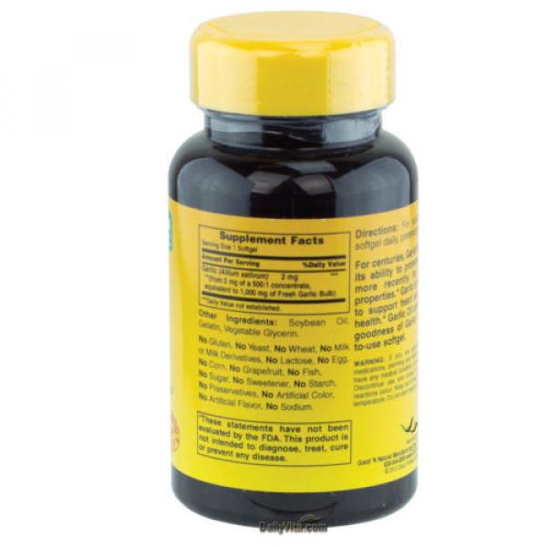2 x GNN Garlic Oil Extract 1000mg 100 Softgels, Cholesterol Level Support, FRESH #3 image