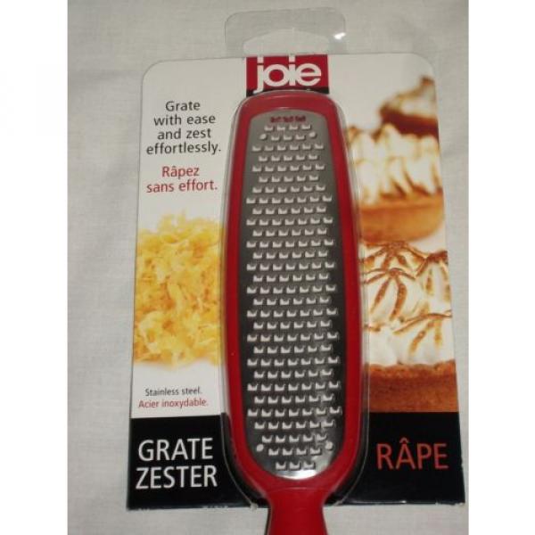 Joie Red Narrow Mini Grate Zester Chocolate Cheese Garlic Carrot Stainless Steel #1 image