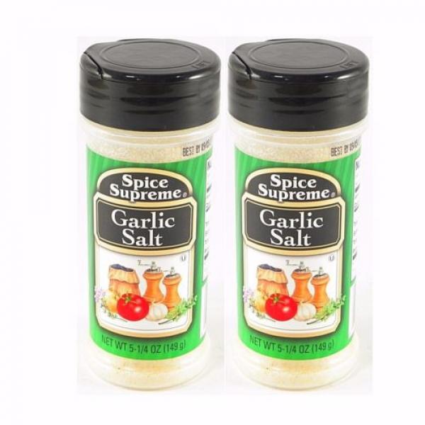 Garlic Salt Spice Supreme Quality Cooking Spices Seasonings Herbs 5.25oz Sealed #1 image