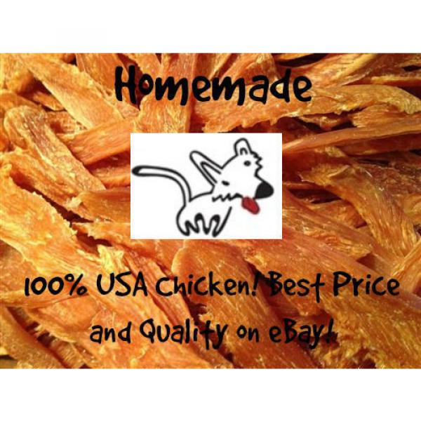 Homemade All Natural USA Chicken Jerky Treats Fillets Tenders for Dogs/Cats/Pets #1 image