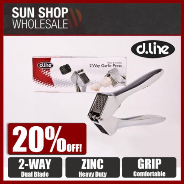 100% Genuine!! D.LINE 2 Way Dual Blade Zinc Alloy Garlic Slicer and Crusher! #1 image