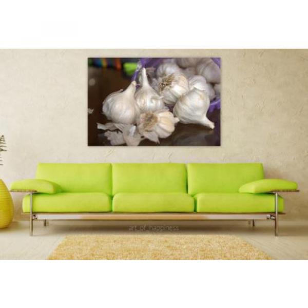 Stunning Poster Wall Art Decor Garlic Fresh Spices Food Healthy 36x24 Inches #1 image