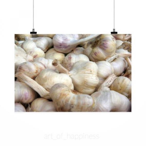 Stunning Poster Wall Art Decor Garlic Aromatic Spice Food Frisch 36x24 Inches #2 image