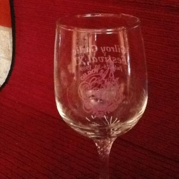 2 Gilroy Garlic Festival Wine Glasses - Dated 1989 - Original Owner - New #2 image