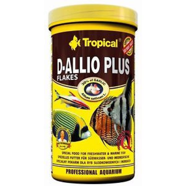 Tropical D-allio Plus Flakes food with garlic for discus and other fish #1 image