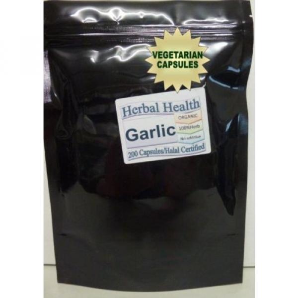 Garlic Certified Organic 200 Vege Capsules #1 image