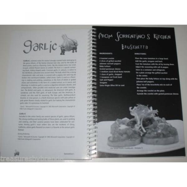 The Great Garlic Cookbook Sorrentino&#039;s Bistro Recipes Volume 5 #2 image