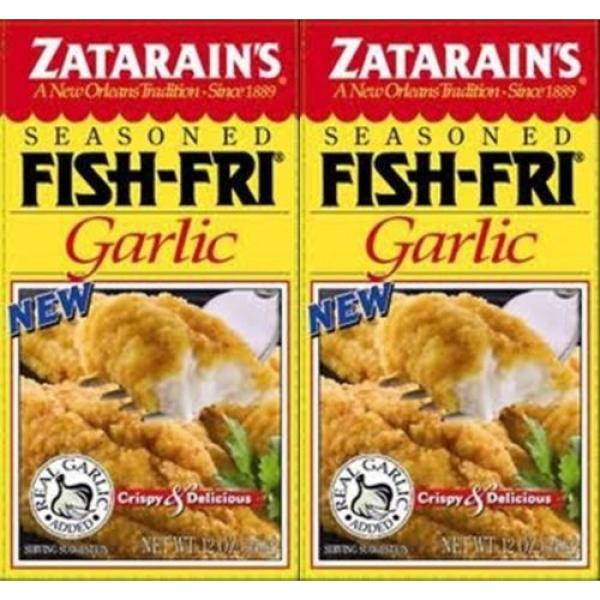 2 PACK ZATARAIN&#039;S GARLIC FISH FRY MIX free new orleans recipe real garlic added #1 image
