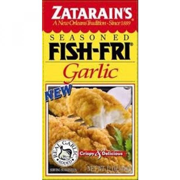 2 PACK ZATARAIN&#039;S GARLIC FISH FRY MIX free new orleans recipe real garlic added #2 image