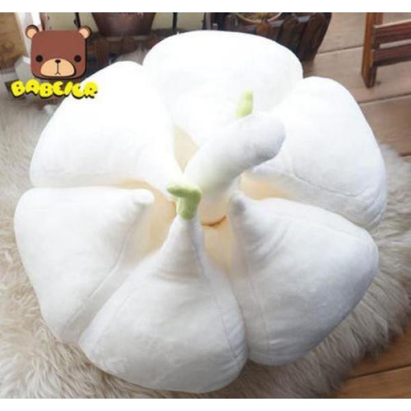 New Cute vegetables cartoon pillow garlic doll plush toys home decoration 40cm #2 image