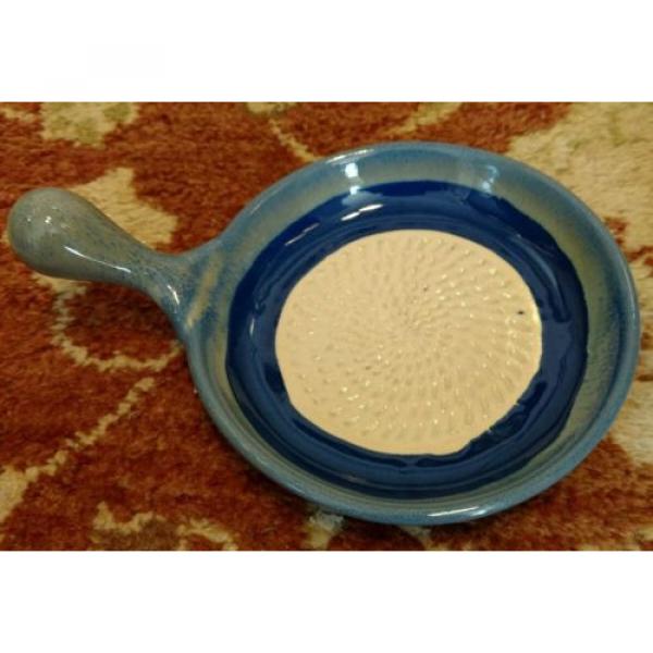 Tumbleweed Pottery Blue Garlic Grater #1 image