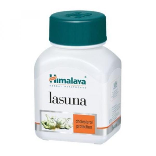 4 X Himalaya Herbals Lasuna Pure Garlic Allium Sativum - 60 Capsule / Pack #1 image
