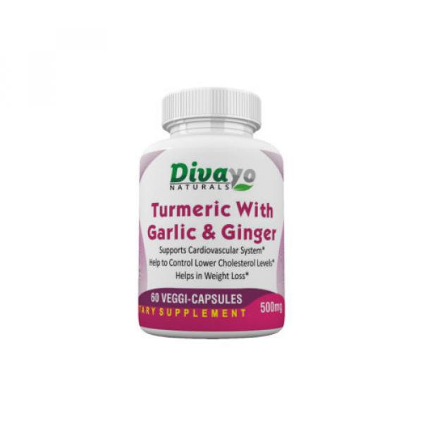 Turmeric with Garlic &amp; Ginger Capsules 500 mg #1 image